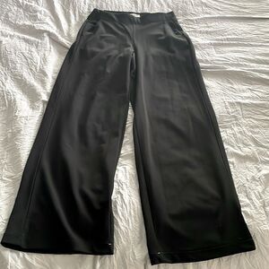 Max Studio London Black Wide Leg Trousers Mid-Rise Professional NWT Size S